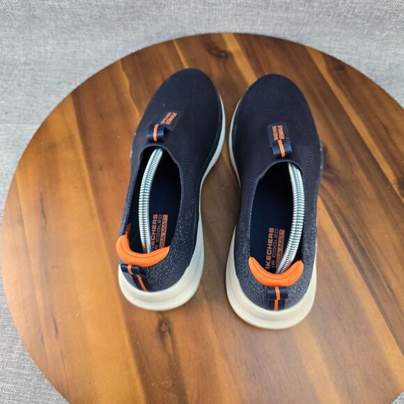 Skechers Go Walk Hyper Pillar Slip-On Shoes Us 8 Navy Blue Orange Men Textile Ma - Picture 8 of 14